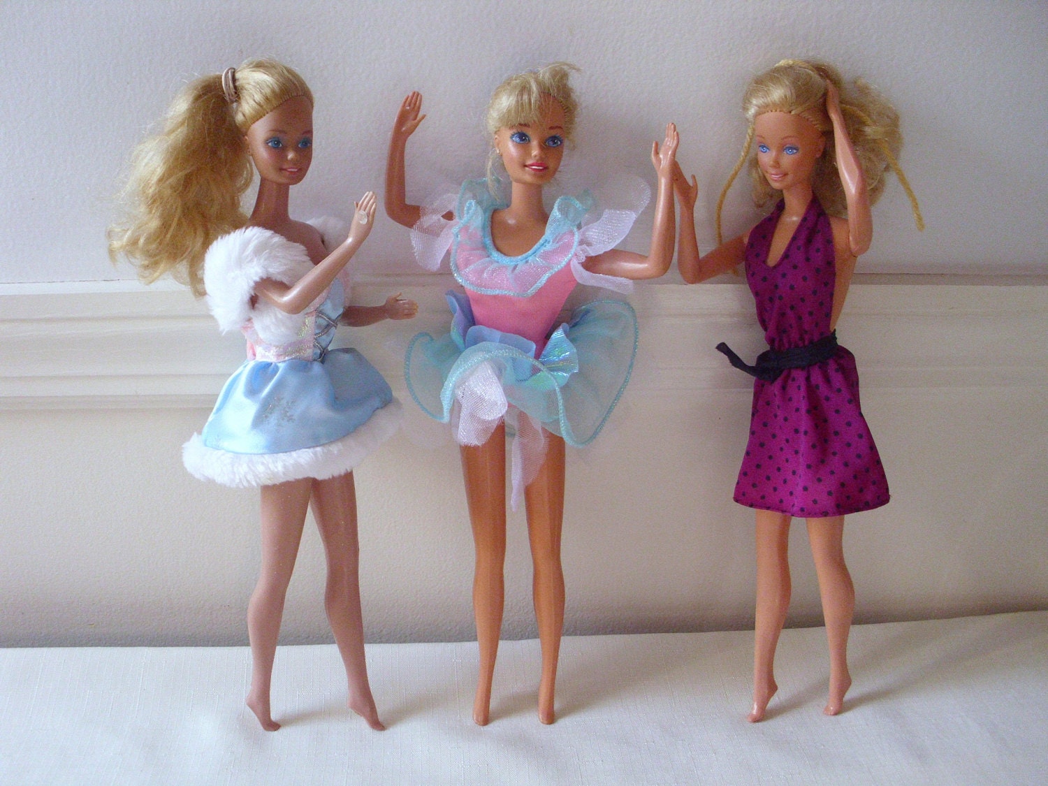 1980's Barbie doll collection Mattel blonde ponytails
