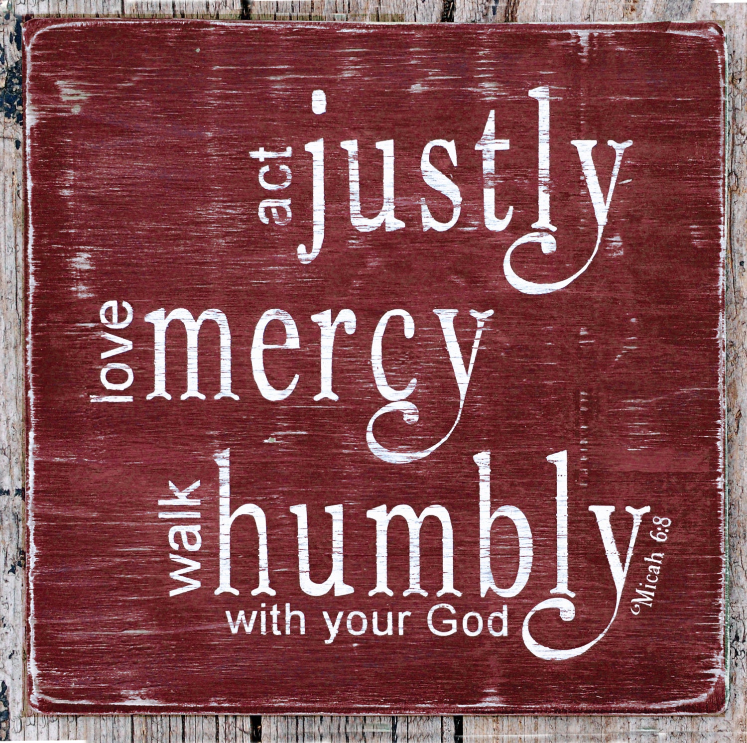 Act Justly Love Mercy