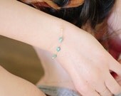 Triple Turquoise Stone Bracelet