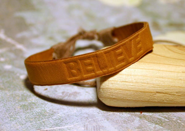 Strength Mens Bracelet Surfer Leather Surf Cuff Style Adjustable
