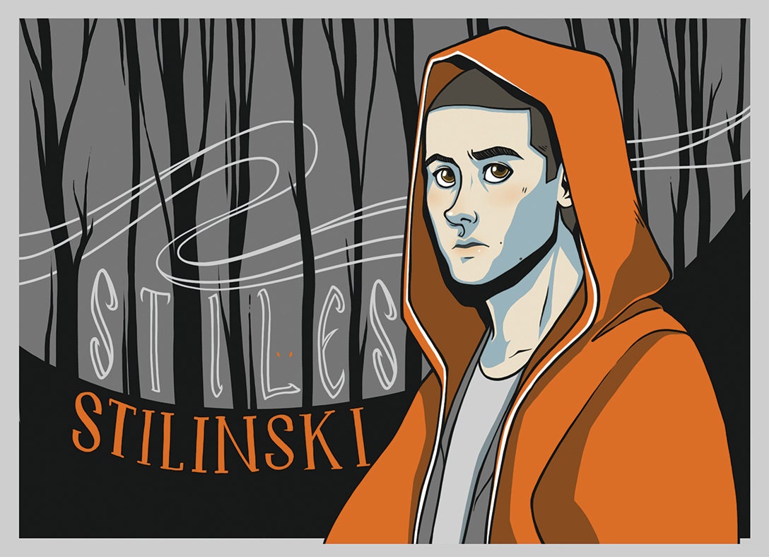 Teen Wolf Stiles Stilinski Little Red Print Set