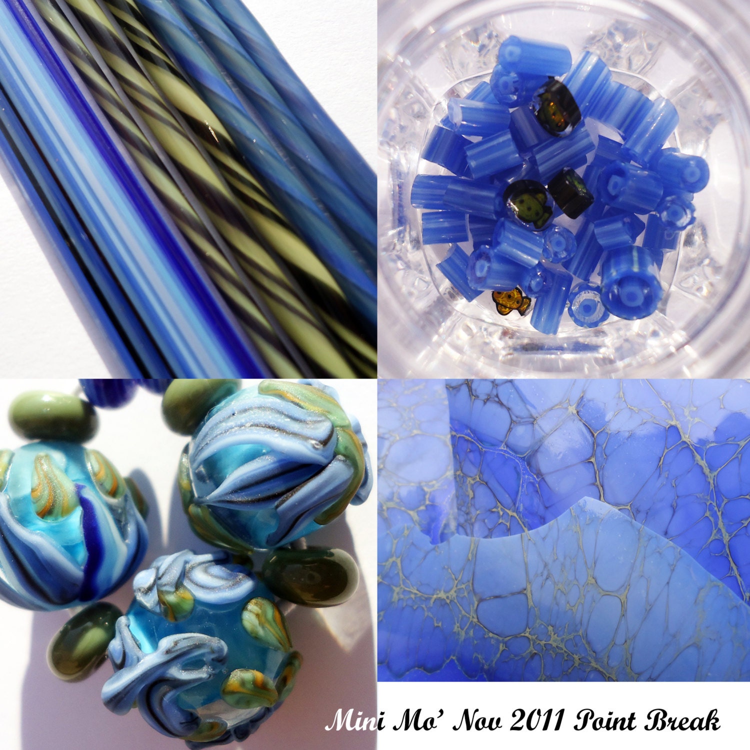 3 month subscription Mini Mo'  Club flamework / lampwork supplies