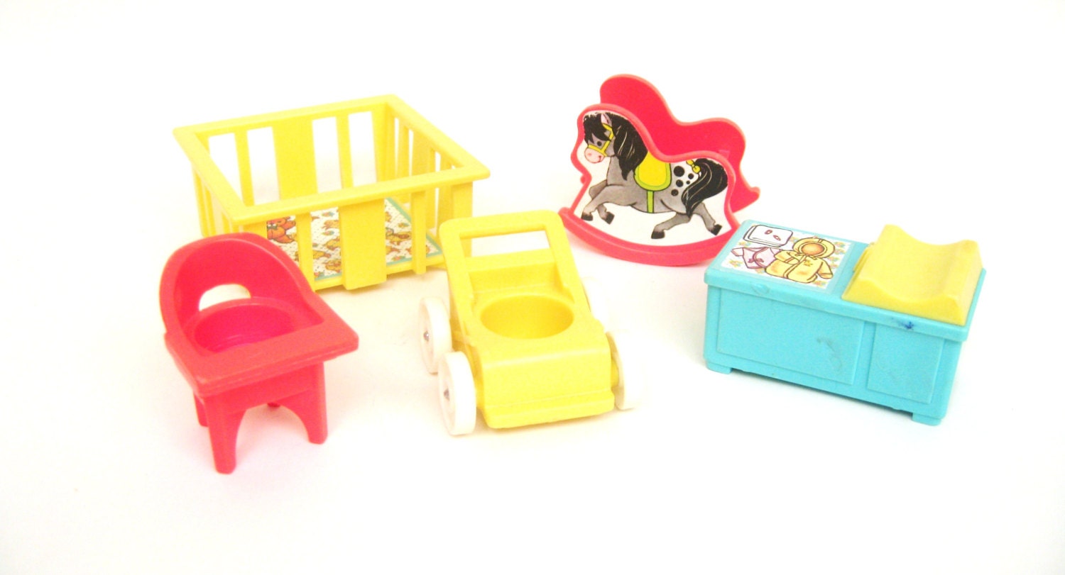 Vintage Fisher Price Nursery Furniture