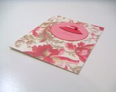 Red Floral Greeting Card with Red Hat - Mother