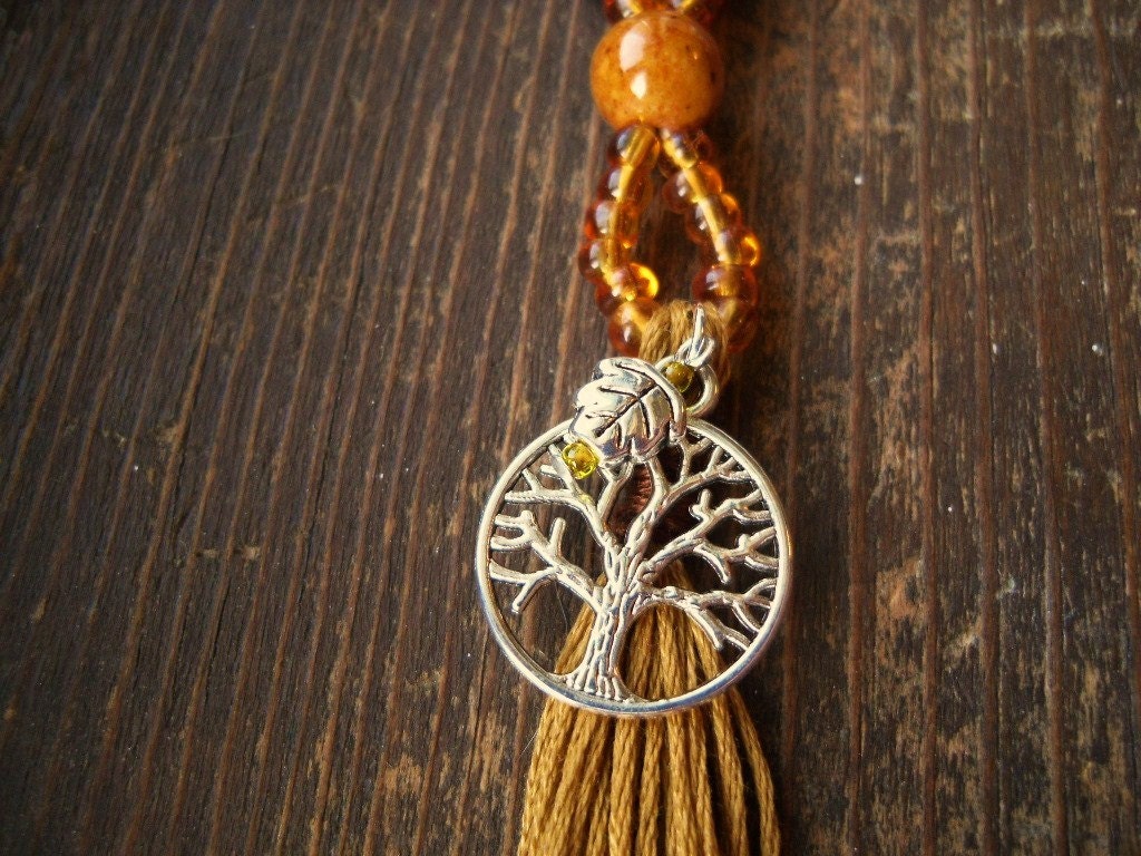 Tree of Enlightenment/Tree of Life/Nature/Mother Earth/Strength/Earth Protection/Prayer Beads/Mala by TheReflectivePause.etsy.com
