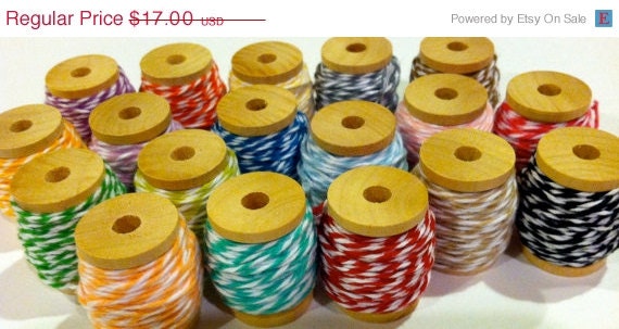 ON SALE NOW Bakers Twine Large Sampler Pack from The Twinery  100 yards 10 yards of your choice of colors
