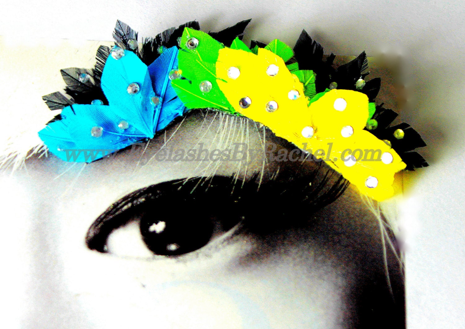 Multi Color spLashes Feather False Eyelashes Special Sale