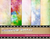 SALE - 40% Rainbow Digital Paper - St. Patrick's Day - Backgrounds - Watercolor - Personal and Commercial Use Il_170x135
