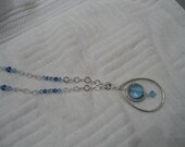 Swarovski crystal necklace blue