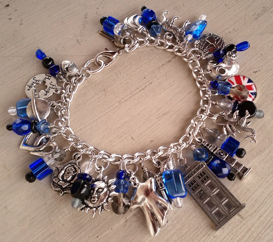 Ninth Doctor's Companion Bracelet - now with 2 more charms
