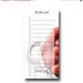 Reusable Magnetic To Do or Grocery List Erasable 4x8 Strawberry Food Photo Red Silver White Gift For Mom