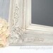 IVORY FRAMED CHALKBOARD Distressed Framed Menu Board Kitchen Chalk board Shabby Chic Magnetic Chalkboard Blackboard 27"x23" Unique Gift
