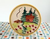 Vintage Kupittaan Finland Country House Trivet