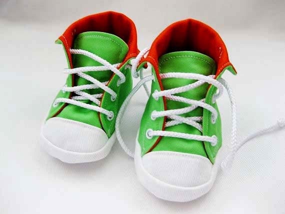 Baby shoes tennis shoes baby sneakers- Citrus Fun