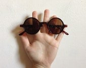 Vintage Circle Sunglasses - Brown Sunnies - Round Sunglasses