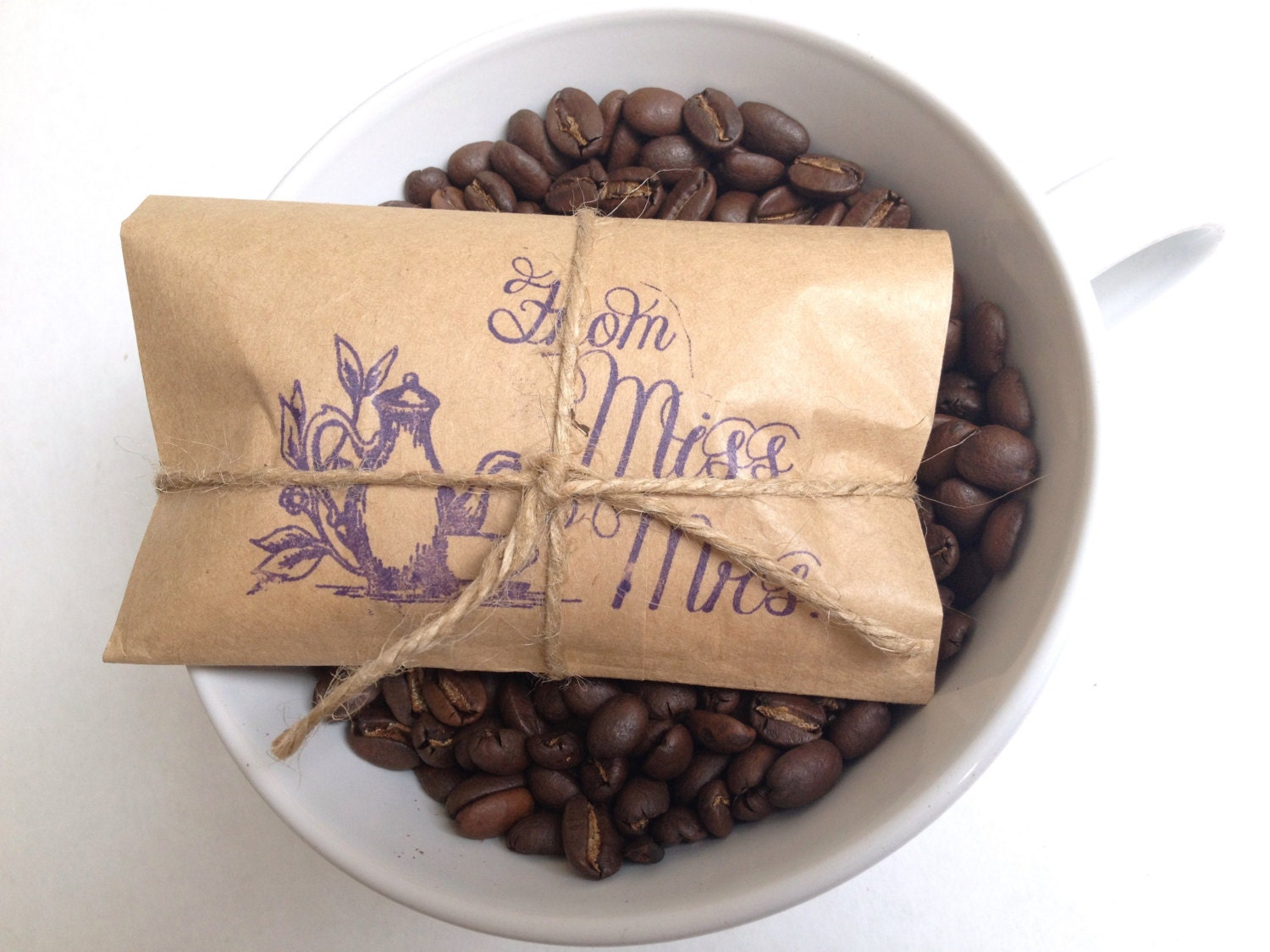 Bridal Shower Favors. From Ms. to Mrs. Coffee Favors. Set of 20.