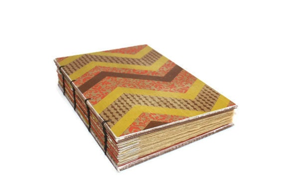 Chevron Coptic Bound Handmade Journal