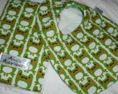 Frog Super Soft Baby Bib and Burp Cloth Set