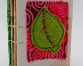 Handmade Recycled Travel Journal 'Connect'