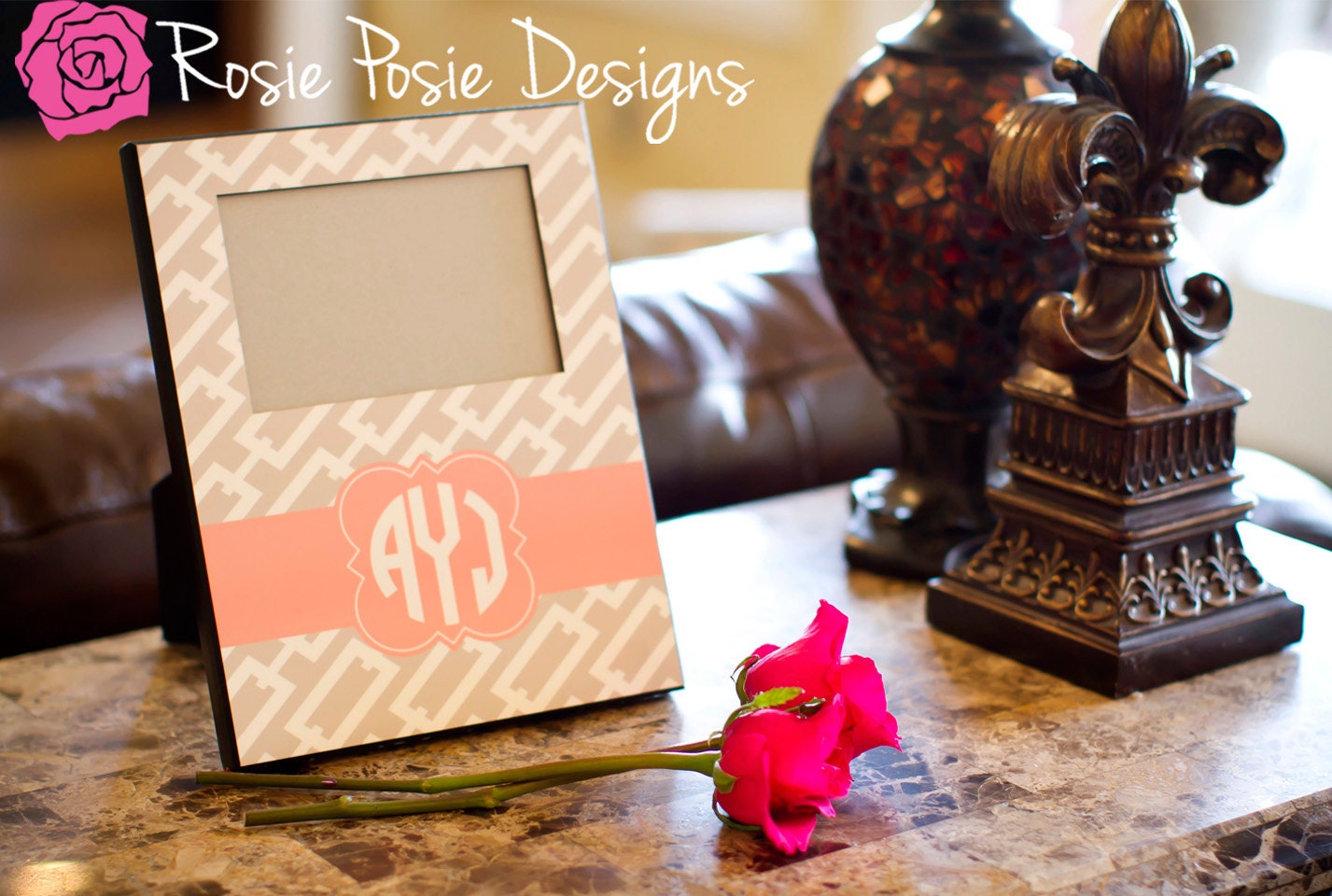 Personalized Monogrammed Picture Frame-Design Your Own