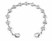 Steel Beaded Heart Medical Alert Bracelet Strand, Interchangeable - BS6
