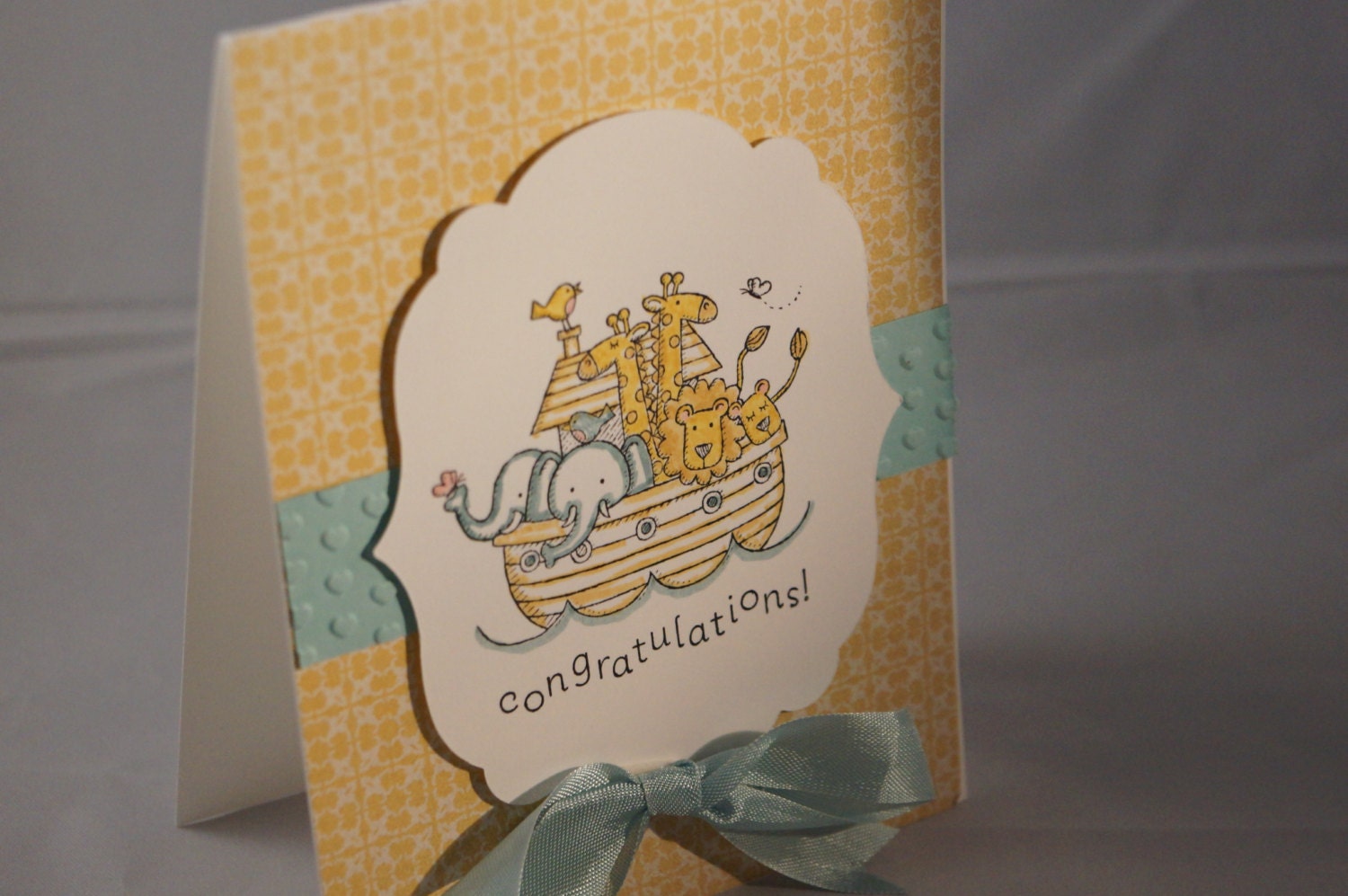 Congratulations for a new baby handmade card