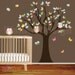 Vinyl Wall Decal Stickers Owl Tree Set Nursery Girls Baby