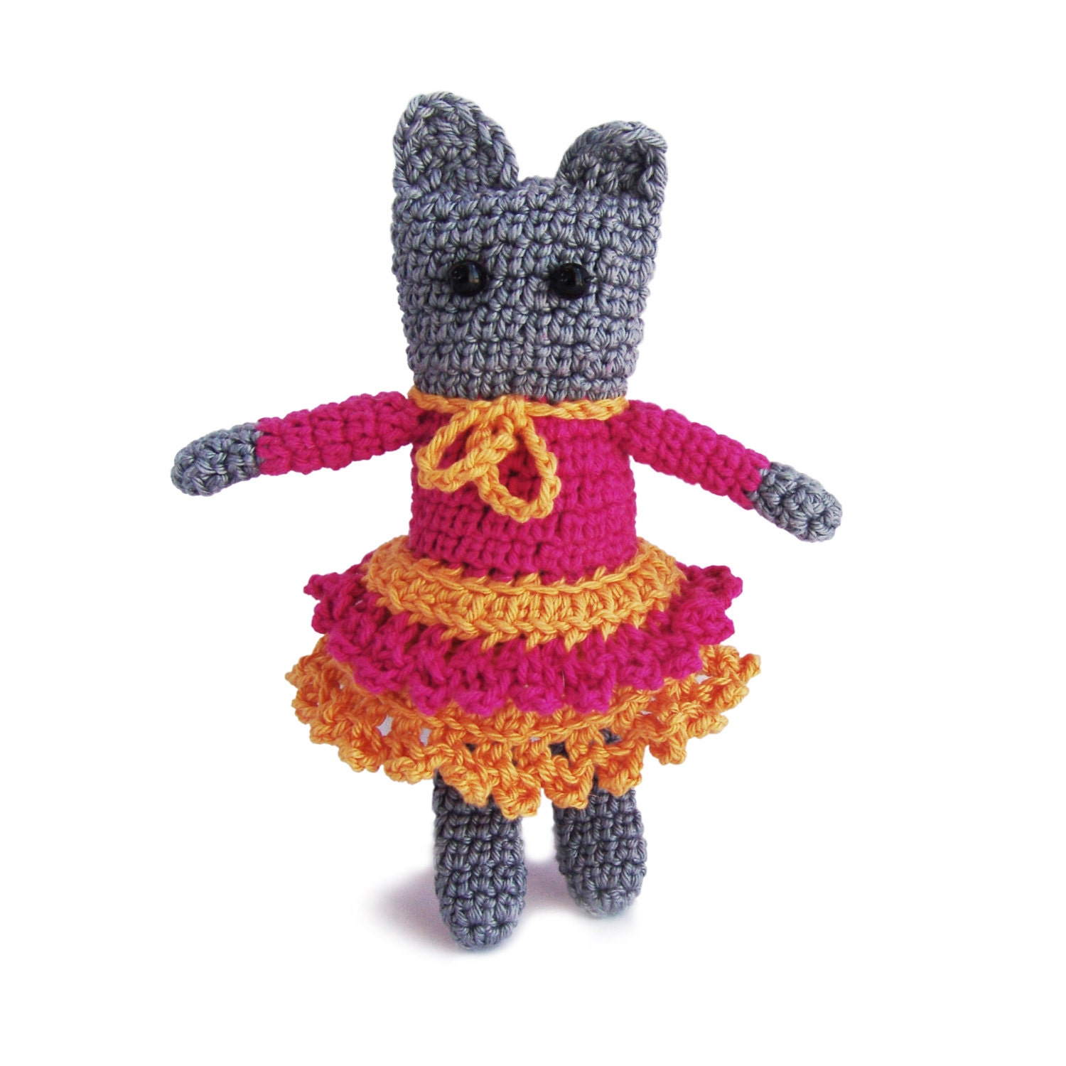 crochet soft cat , Catia the dancing cat