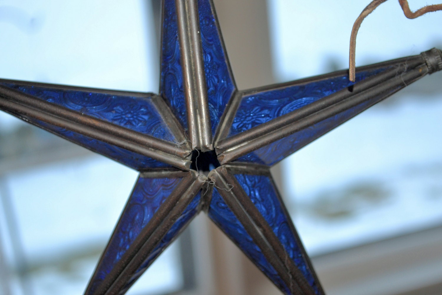 Vintage Stained Glass 3D Star