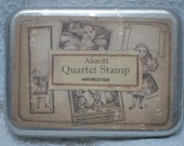 Korea Wooden 4 Pcs Alice Stamp Tin Box Set 01