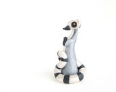 Lemur Figurine - Ring-tailed Lemur by Bonjour Poupette