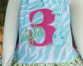 CUSTOM BABY Ruffled Ribbon Halter Top w/Embroidery (You Choose Fabrics) - 0-3mths, 3-6mths, 6-12mths, 12-18mths, 18-24mths