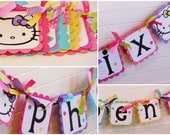 Hello Kitty NAME Banner - up to 7 spaces