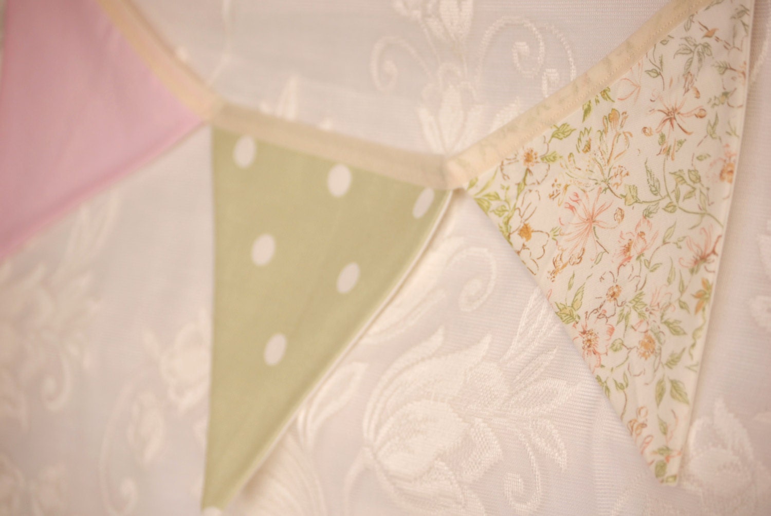 Country Walk Floral and Polka Dot Bunting