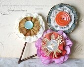 Flower Hair Pins, Flower Bobby Pins, Floral Hair Accessory