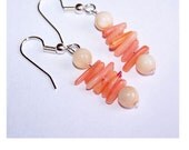 Imitation Pacific Coral Earrings with Vintage Style