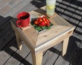 Eco Friendly Patio Table with built in planter Handmade. Coffee / Cocktail Table doubles as outdoor planter. Herbs succulents flowers