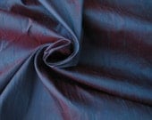 Royal Blue Red iridescent 100% dupioni silk fabric yardage By the Yard 45" wide