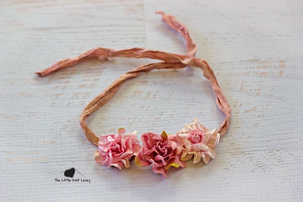 Silk Ribbon Halo Headband for Baby Girl, Beautiful Photography Prop