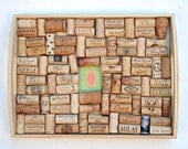 Wine cork board - Green Leaf Focal Point
