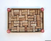 Wine cork board - strawberry crate - beer caps