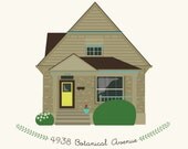 8X8 custom House Portrait