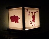 Monkey Jungle Night Light Giraffe Hippo Elephant Safari Lamp
