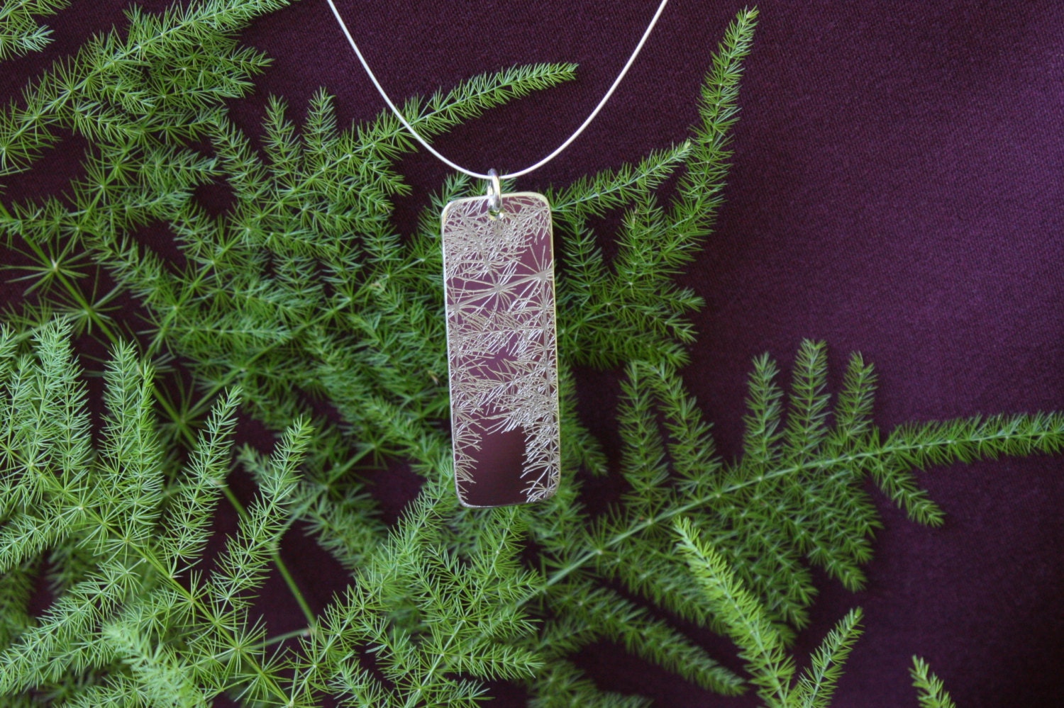 asparagus fern pendant (large rectangle)