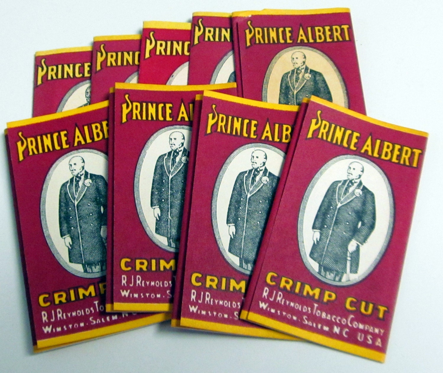 Vintage Tobacco Cigarette Rolling Papers Prince Albert Lot Crimp Cut