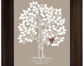 Personalized Wedding Gift Wedding Guestbook Alternative Tree Original Wedding Custom Wedding Guest book Wedding Keepsake Bridal Gift 125