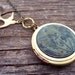Travel the Globe Locket  necklace -  Nautical / swallow/