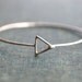 Triangle Sterling Silver Bangle