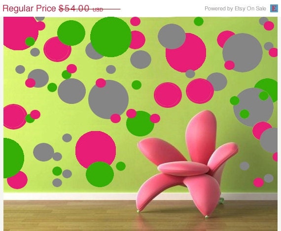 SALE 10% OFF Circle Wall Decals - Vinyl Wall Circle Decals