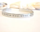 Why Fit In When You Were Born To Stand Out Handstamp Hand Stamp Bracelet Stock Number W1253